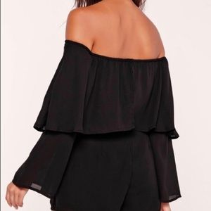 Missguided Black Romper Sz 4!